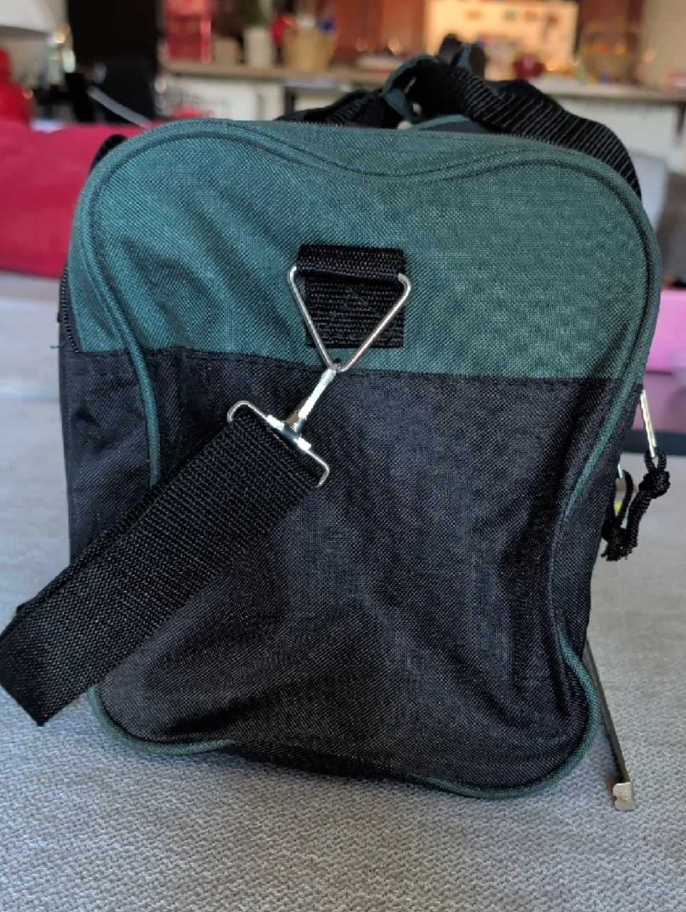 Set for Life Green & Black Duffel Bag